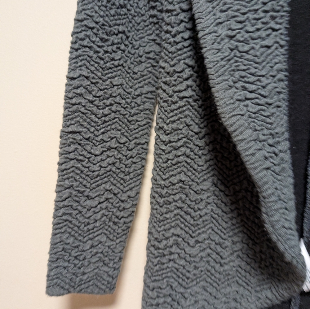 Three Dots Textured Open Front Jacket Women’s Sma… - image 5